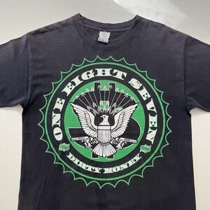 One Eight Seven Choppers Dirty money T shirt Vintage Size Medium Faded